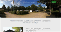 Desktop Screenshot of gudenaaenscamping.dk