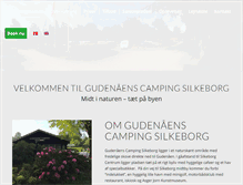 Tablet Screenshot of gudenaaenscamping.dk